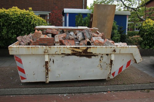 Residential skip container in Rotherhithe