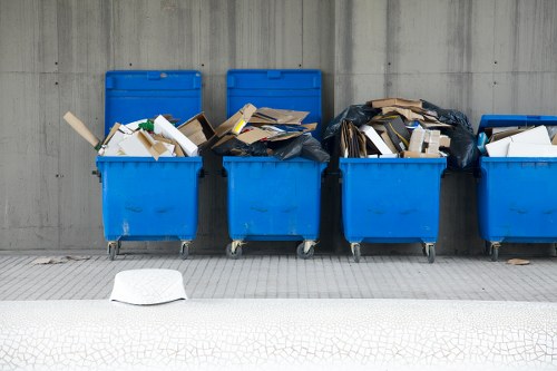 Professional skip hire service in action