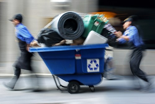 Residents benefiting from rubbish removal services in Rotherhithe