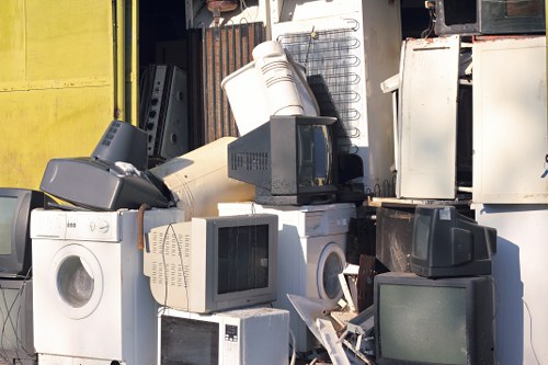 Variety of construction waste materials