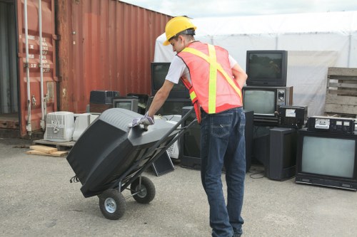 Community members engaging in recycling programs